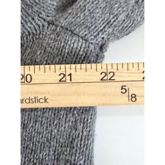 Banana Republic Shawl Cardigan Sweater‎ Mens M Gray Wool Blend Academia Grandpa - Picture 9 of 13